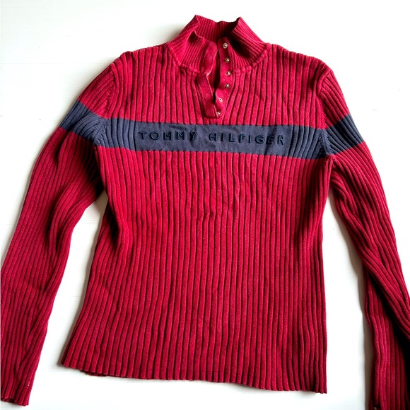 Vintage Tommy Hilfiger Knitted Sweater - Picture 1 of 3